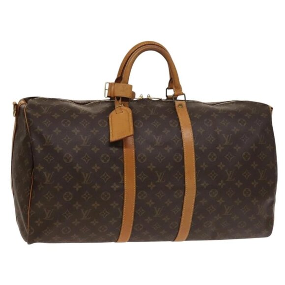 LOUIS VUITTON Monogram Keepall Bandouliere 55 Boston Bag M41414 LV Auth 138604 - Picture 1 of 16